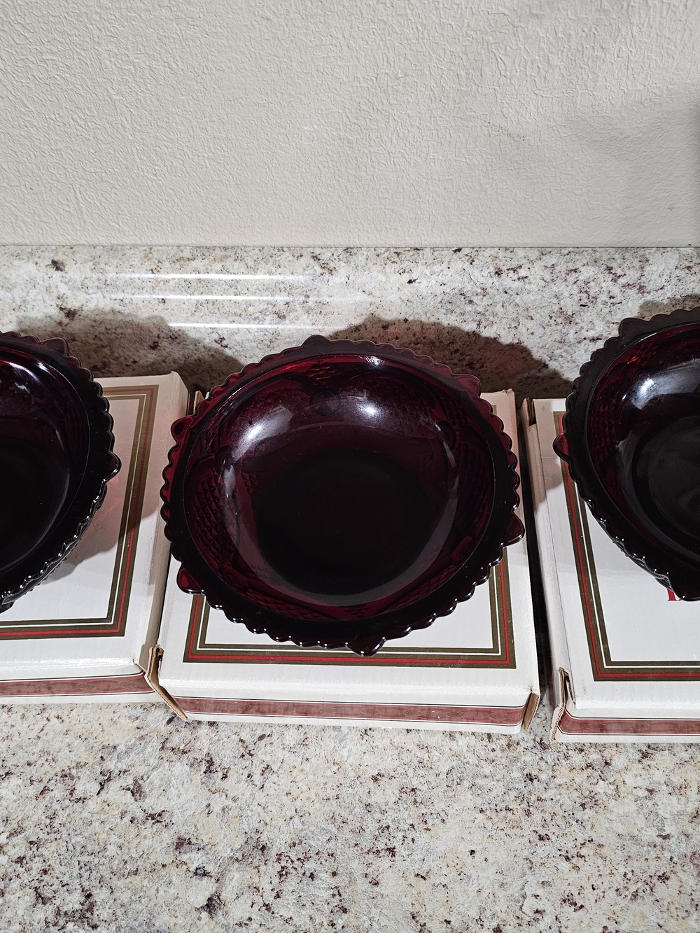 Vintage Avon 1876 Cape Cod Set Of 3 Dessert Bowls - Picture 4 of 10